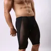 Shorts masculinos por atacado-homens moda sexy transparente macio fisiculturismo casual meia malha sólida bravos person1