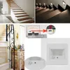 2.5W LED Human Body & Light Sensor Wall Plinth Recessed Stairs Footlight Corridor Lamps Hotel Restroom Bedroom Night Lights