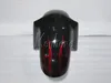 Hochwertiges Karosserie-Verkleidungsset für Suzuki GSXR600 96 97 98 99 rote Flammen schwarze Verkleidungen GSXR750 1996 1997 1998 1999 OI50