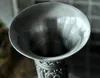 Europese grote retro gegraveerde metalen tafelblad vaas vaas decoratie home decoratieve vaas voor bloem