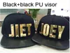 Kulkapslar pu 3d bokstäver gyllene män kvinnor ny unisex justerbar baseball cap diy namn bokstav bomull hip hop cool stil hattar192r