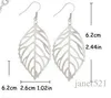 컷 아웃 Leaf Dangle Earrings 보헤미안 실버 / 골드 톤 후프 귀걸이 Womens Jewelry Gift 후크 귀걸이