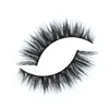 Hurtownie-2016 Wysokiej Jakości 1 Pair 3D Naturalny Krzaśni Krzyż Fałszywe Rzęsy Mink Hair Handmade Eye Lashes 12 mm Urocze przedłużanie rzęs