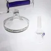 Partie détachable Bongs en verre Conduites d'eau Bleu Joint de 12 pouces 14,4 mm Inline Perc Fumer Narguilé Recyler Plates-formes pétrolières Bongs en verre
