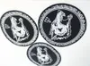 Dostosowane długi haft haftowane żelazo na kamizelce skórzana odznaka kurtka Haft 4 "Motorcycle Biker Club