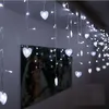 4M 18 pièces coeur amour LED rideau lumière multicolore chaîne bande Festival vacances rideau lumières de mariage guirlandes fête décor