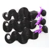 Virgin Hair wiązki naturalne czarne 3pcs brazylijska fala ciała 3 pakiety