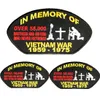 Gran oferta, parche personalizado en memoria de la gorra de Vietnam, insignia personalizada para planchar o coser, respaldo de chaqueta o tamaño del pecho, envío gratis