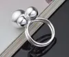 2017 Hot Sale Plating 925 Sterling Silver Exaggeration 20mm Kraal Opening Ring Charms Mode-sieraden 10pcs / lot