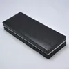 High Quality Black wood leather Pen Box Suit For Fountain Pen / Ballpoint - Roller Ball Pens Pencil Case with The Warranty Manual