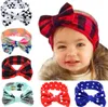 6 couleurs nouveau bébé filles bandeau Bowknot Plaid points floraux bandeau enfants chapeaux bébés photographie accessoires bandes de cheveux enfants accessoire de cheveux