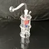 Alien Diamond Bongs, Groothandel Glass Bongs, Glas Water Pijp, Glas Oliebrander, Adapter, Kom