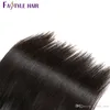 Fastle Hurtownie Indian Proste 4 pc / Lot Brazylijski Peruwiański Malezyjski Mink Virgin Human Hair Bundles Super Jakość Rozsądna cena Pywidenna