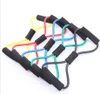 New Resistance latex Bands Tube Workout Exercise circle loop chest expander Yoga fitness pilates 8 Type chest developer