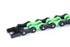 Trendy Black Green Stainless Steel Bike Bracelet For Men Heavy Wide Double Line Biker Motorcycle Link Bracelets & Bangles Gifts
