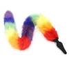 Wild Fox Tail Fetish Butt Plug Kuisheidsstaart Anaal Insert Stopper BDSM Game Bondage Ass Slapper Sex Cat Dog Speel Kinky Adult Costume