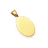 Pendentif mains ovales glacées en acier inoxydable pour hommes, bijoux Hip hop, strass scintillants, cristal doré, collier chaîne cubaine 335F