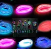 3m Neon Light Glow El Wire Rope Tube Cykel Bike Bar Dance Party Transparent