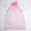 100 pièces grands sacs d'emballage en Organza porte-faveurs pochettes à bijoux faveurs de mariage sac cadeau de fête de noël 20x30 cm 7 8x11 8 in239Y