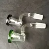 Adattatore con gancio a J in vetro - 14 mm 18 mm femmina Adattatore in vetro con ganci a J in stile creativo adatto per tubi dell'acqua