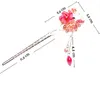 New Elegant Bobby Pin Flower Butterfly Hairpin Colorful Rhinestone Hair Stick #T701