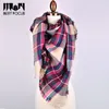 Lenço de inverno 2017 tartan cashmere cachecol feminino xadrez cobertor cachecol novo designer acrílico básico xales women039s cachecóis e wraps8136465