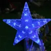Modes Flash RGB 20cm Big Star Light Vattentät Fairy LED-strängljus AC110V-220V för julfest bröllopsdekoration