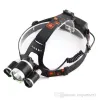 Headlamp Led lighting Head Lamp Torch T6+2R5 LED Headlight Camping Fishing Light +2*18650 battery+Car EU/US/AU/UK charger+1*USB