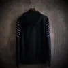 Atacado - o período de primavera e outono e a popular moda de lã fina de 2016 grandes yards rebite cardigan hoodie masculino capuz casaco de lã