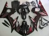 ABS Plastic Fairing Kit voor YAMAHA YZF R6 03 04 05 RODE VLAMES Black Backings Set YZF R6 2003 2004 2005 OT26