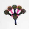 マジックハン​​ドルのタンジェルの毛のブラシ櫛のサロンのスタイリングのタマーツールの化粧鏡のプラスチック製の髪の櫛の虹のボリュームブラシ