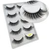 5 Pairs Natural false eyelashes thick 3d mink lashes long black soft makeup mink eyelashes 3d eyelash extension kit 6 styls