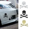 1PC NEW Cool 3D Skull Metal Skeleton Crossbones Motorcle Car Sticker Label Skull Emblem Badge Car Styling Stickers Accessories