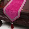 Modern Patchwork Luxury Velvet Lace Table Runner High End Rectangular Kinesisk bordsduk för julbröllop Matbordmatta 200x33 cm