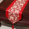 Runner da tavolo patchwork in stile cinese di lusso Rettangolo Tovagliette da tavolo da pranzo di fascia alta Tovaglia da tè in broccato di seta reale naturale 200x33 cm