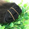 8A 7PCS 120gram Clip In Human Hair Extensions Ombre Dark Natural Root till Ash Blond Balayage Höjdpunkter Frisyr