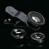 Universal 3 in 1 Clip Fish Eye Smartphone Camera Lens Groothoek Macro Mobiele Telefoon Lens Galaxy S7 S7Edge S8 Cellphones Fisheye Lens