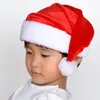 Wysokiej jakości Christmas Hat Dorosłych Christmas Party Cap Czerwony Pluszowy Kapelusz Dla Santa Claus Kostium Christmas Decoration Prezent WA1499