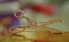 Fashion Unisex Mini Gold Plated Rhinestone Scissors Brooch Pin Gift Costume Accessaries Jewelry for women gift