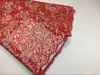 5 야드 / PC 화려한 자홍색 드레스 CF4-5을위한 프랑스 순 레이스 꽃 디자인 아프리카 메쉬 레이스 직물 자수