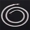 6MM 18 -32 Hommes Chaîne En Or Long Collier Platine Plaqué Bijoux Gourmette Cubaine Lien Chaîne Collier266Y