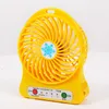 Mini Protable Fan Çok Fonksiyonlu USB Şarj Olabilir Çocuklar Masa Fan LED Işık 18650 Pil Ayarlanabilir 3 Hızlı Kar Soğuk Çok Renkli Kutusu