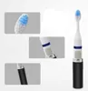 Pequeno branco fox escova de dentes elétrica escova de dentes limpa branqueamento escova cuidados escova de dentes de vibração ultra-sônica