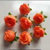 Konstgjorda blommor Heads Rosa Artificial Rose Bud Konstgjorda Blommor För Bröllopsdekorationer Julfest Silk Blommor