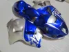 Nouveau kit de carénage de pièce de moto chaude pour Suzuki GSXR1300 96 97 98 99 00 01-07 ensemble de carénages bleu argent GSXR1300 1996-2007 OT42