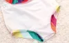 Nouveau Costumes de natation des enfants d'été Bowknot Stripe Colorful Rompers One-Piece Suite de maillot de bain Girls Suite des enfants mignons Childrens Baby4489957