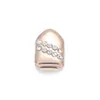 Gold Silver Plated Hip Hop Single Tooth Grillz Cap Top Bottom Grill for Halloween Christmas Party Jewelry