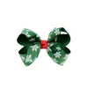 Малышки девочки поклоняются шпилькам Barrettes Рождественская лента Grosgrain Bows с зажимом снежинка детская девочка для волос зажимает волосы Acces8990481