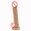 Newest Flesh Big Realistic Dildo Waterproof Flexible penis with textured shaft and strong suction cup Sex toy for women8774461