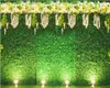 Digital tryckta gröna blad vägg bakgrund för bröllop fotografi vitgula blommor barn flickas födelsedagsfest foto bås bakgrund